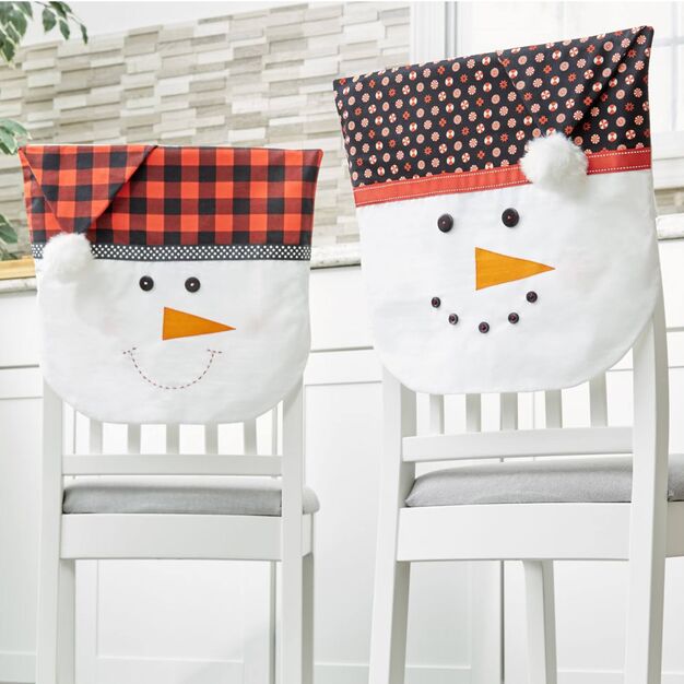 Snowman chair back online covers